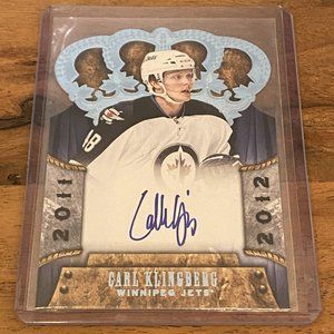 CARL KLINGBERG AUTOGRAPHED PANINI HOCKEY CARD